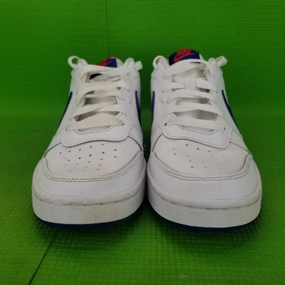 ✅Nike Court Borough Low 2 GS White Deep Royal Big Kids Sneakers Youth 7Y Shoes - Picture 7 of 11